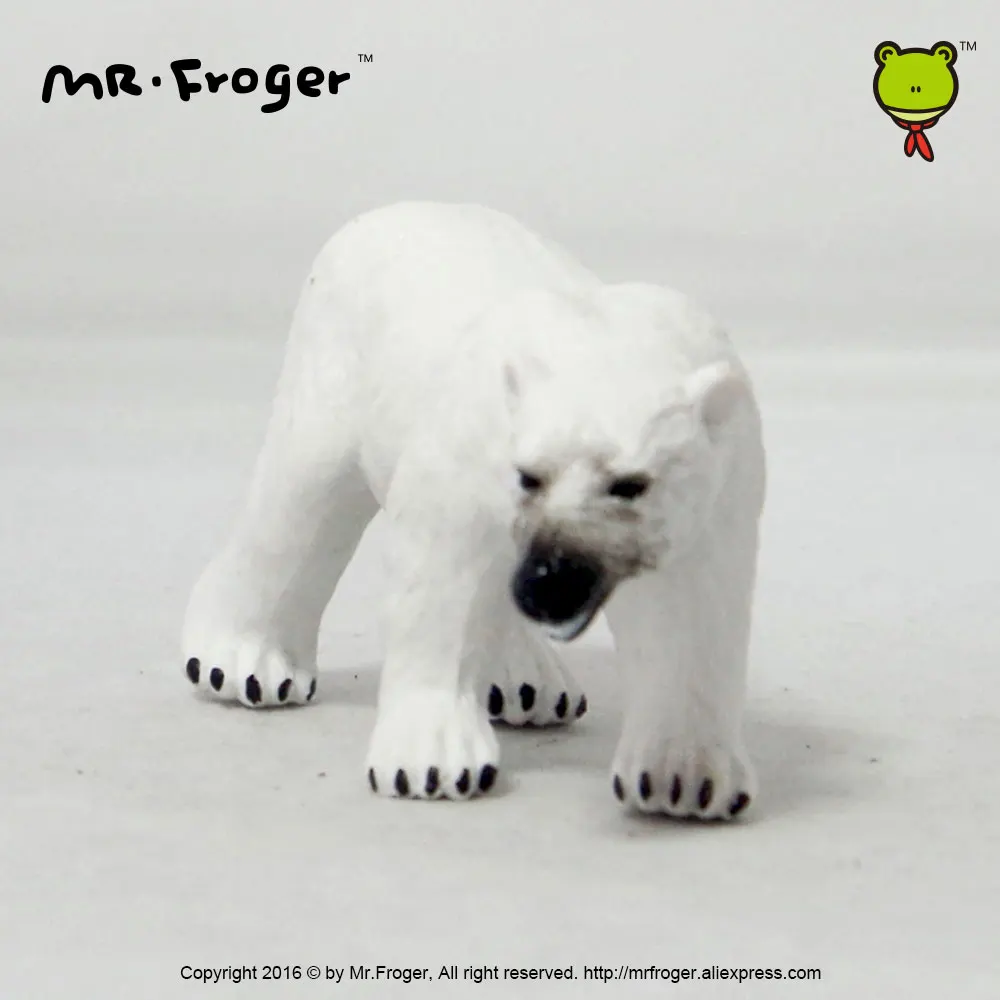 Фото Mr.Froger, модель белого медведя, игрушка, искусственный зоопарк, моделирование, твердые пластиковые ПВХ Куклы, детская научная и образовательн... №4
