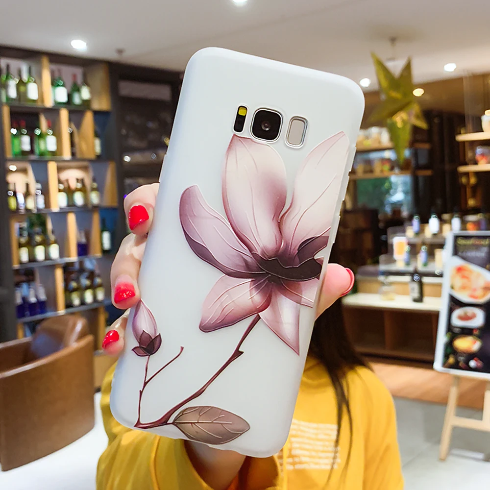 Flowers Case For Samsung Galaxy S7 Edge S8 S9 Plus J3 J7 J5 2017 A3 A5 A7 2016 Floral Lace Mandala Bag |