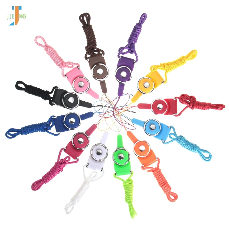 

300pcs Mobile Phone Lanyard Strap Hange Rope on Neck Key Holder Ring Removable Hanging Rope Universal Korean Rotary Buckle Strap