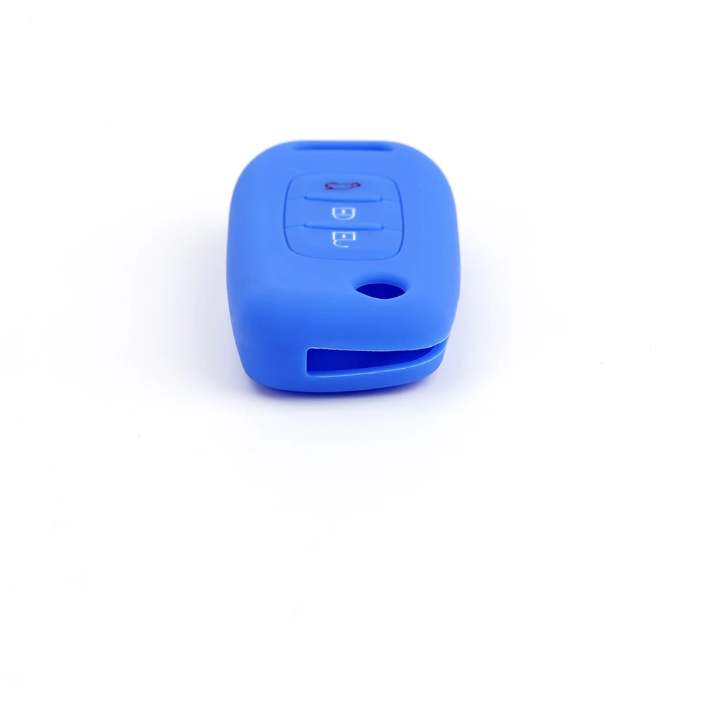 2019 silicone car key case for Renault 3 buttons Clio Scenic Megane Duster Sandero Captur Twingo remote control cover shell | Автомобили и
