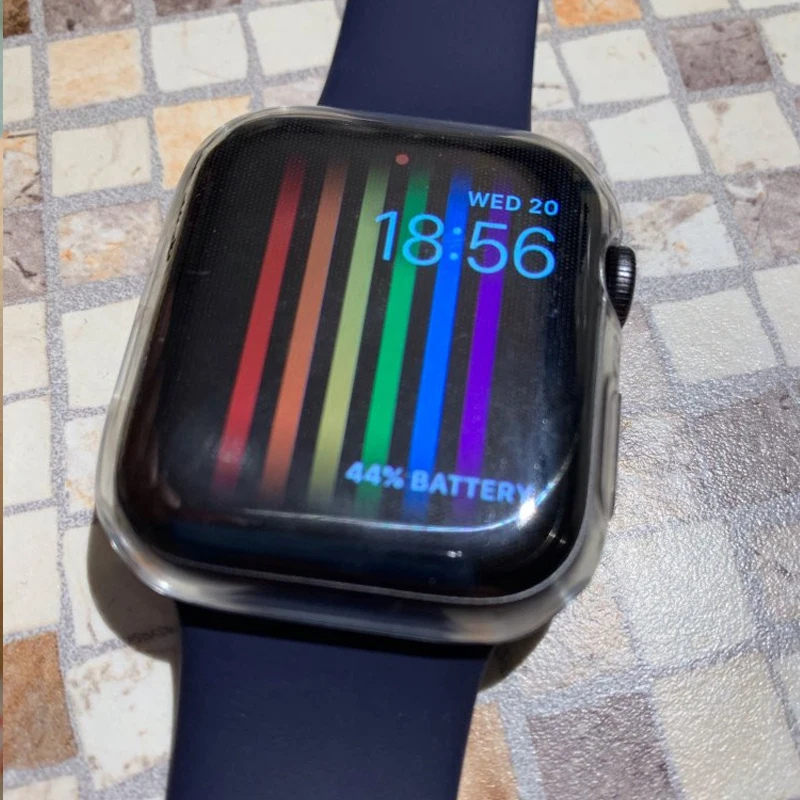 Чехол для apple watch 4 3 чехол iwatch band 42 мм 38 44 40 прозрачная защитная пленка