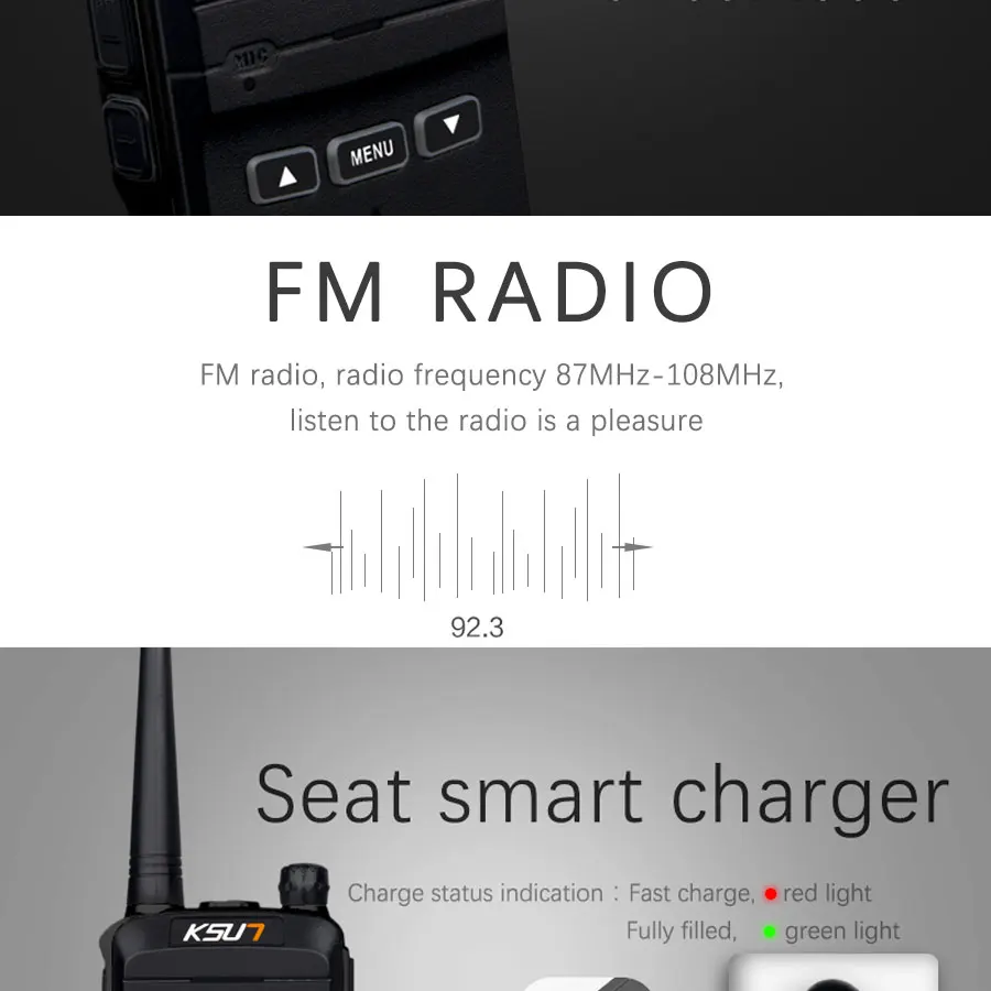 KSUN X-30 портативная рация 8 Вт Высокая мощность UHF портативная двухсторонняя Портативная радиостанция для радиолюбителя HF трансивер любительский удобный