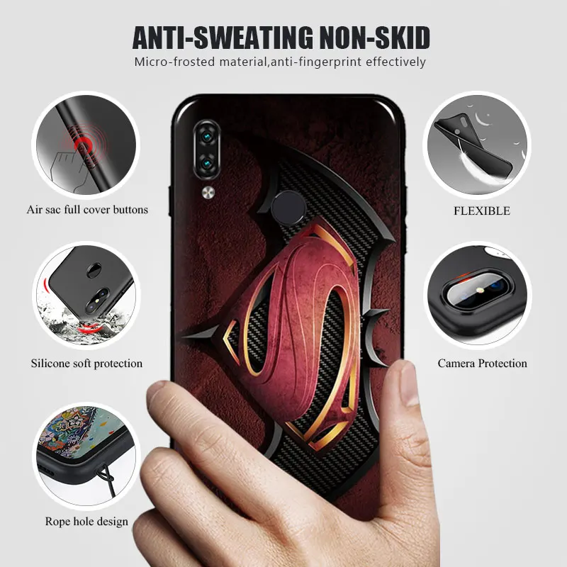 Силиконовый чехол для Xiaomi Redmi Note 7 силиконовый мягкий телефона из ТПУ 6 Pro Note7 с