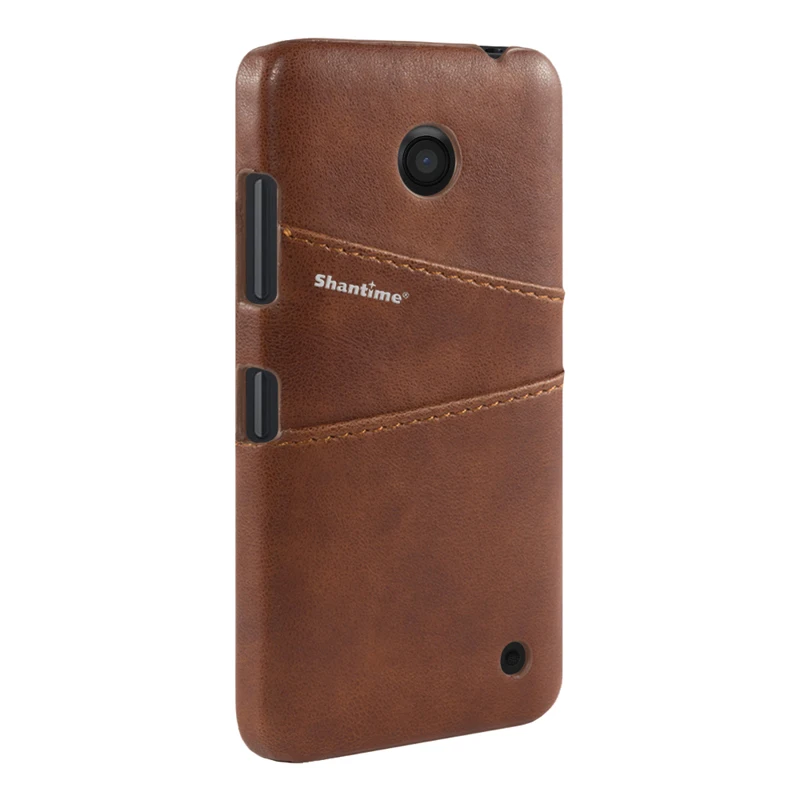 Luxury Pu Leather Back Cover For Nokia Lumia 630 635 Business Style Case 530 Wallet Card Slots Phone | Мобильные телефоны и