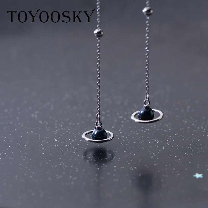 Женские длинные серьги подвески TOYOOSKY из стерлингового серебра 925