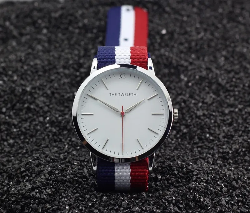 Новые продукты высокое качество Montre homme X2 двенадцатый мужские модные часы черные нейлоновые ремешки мужские часы кварцевые часы мужские - Цвет: 1