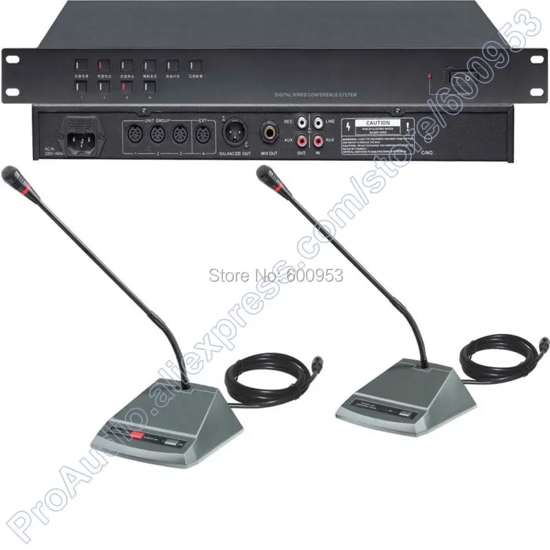Pro 50 настольный проводной цифровой конференц микрофон система 1 Председатель 49