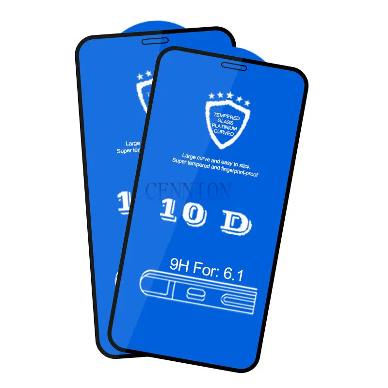 10D полное покрытие закаленное стекло протектор для iPhone XR Xs Max X 6 7 8 plus 100 шт включает розничную упаковку