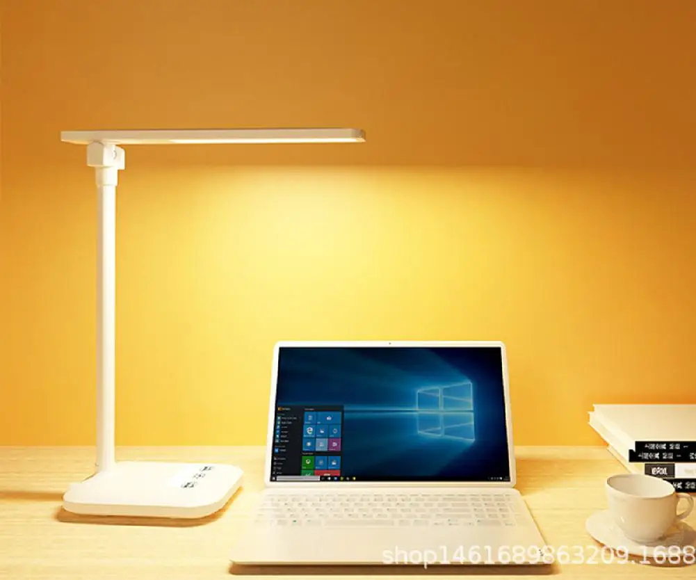 

LED Desk Lamp Foldable 5W Table Light Dimmable Rotatable Eye Care LED Touch-Sensitive Controller USB Charging Port night night