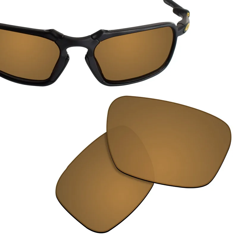 SmartVLT Replacement Lenses Polarized for Oakley Badman Sunglasses - Copper Gold