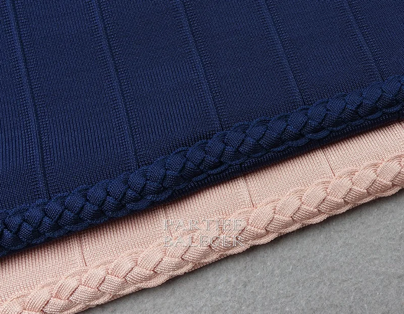 2019 New Arrival Trendy Braided Design Sexy Off The Shoulder Short Sleeveless Backless Celebrity Party Club Bandage Dress | Женская