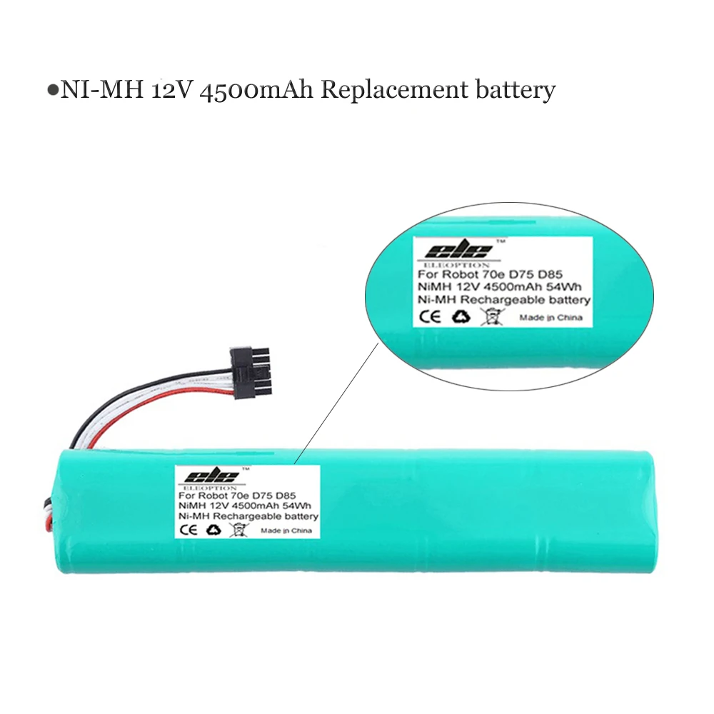 Сменный аккумулятор ELEOPTION Ni-MH 12 В 4500 мАч для пылесосов Neato Botvac 70e 75 80 85 D75 D8 D85 |