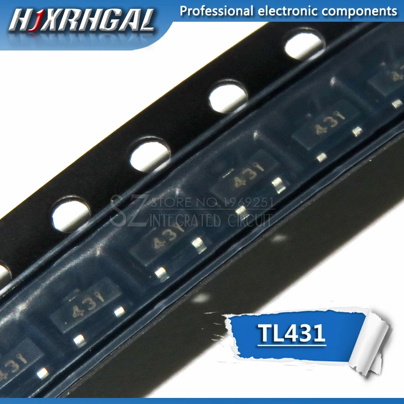 50 шт. регулятор напряжения TL431 SOT23 TL431A SOT 23 431 SMD|Интегральные схемы| |