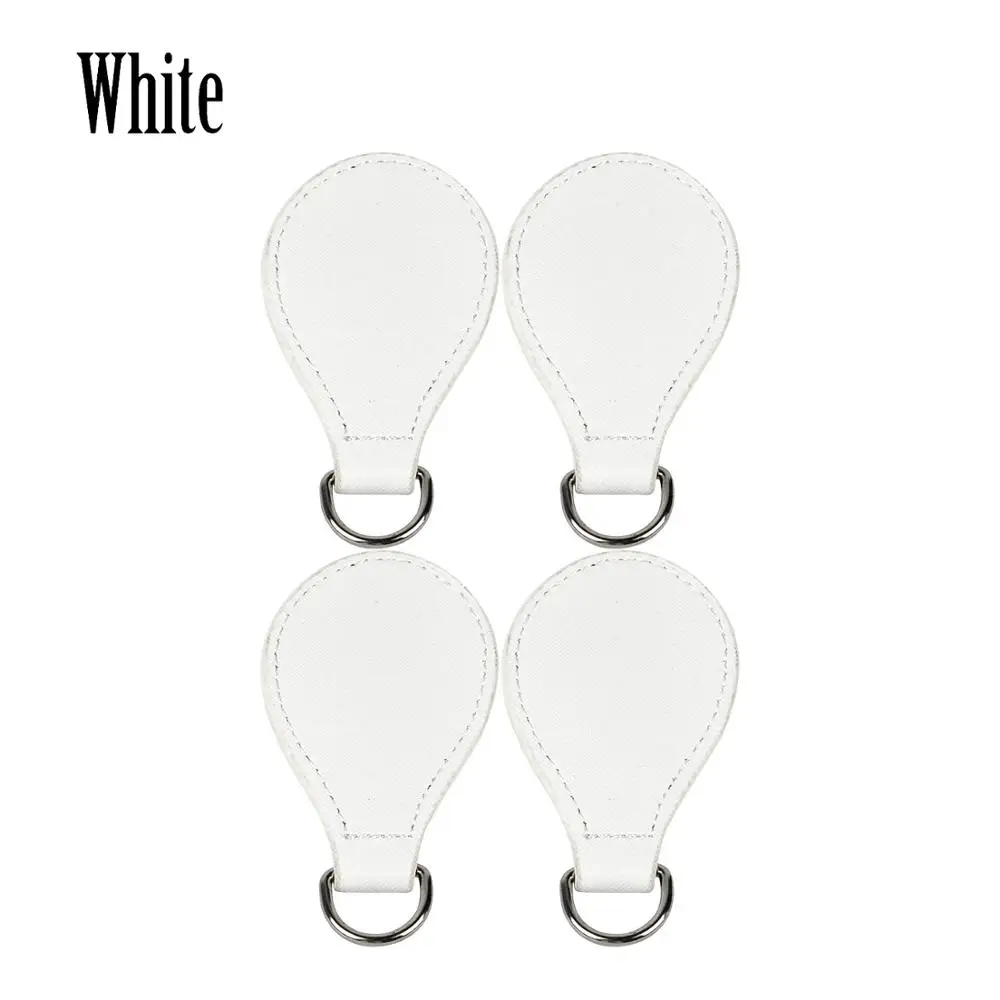 Новинка, 2 пары, 4 шт., obag Drops End для Obag, ручки, искусственная кожа, Drop Attachment для O Bag Obasket, женская сумка - Цвет: white