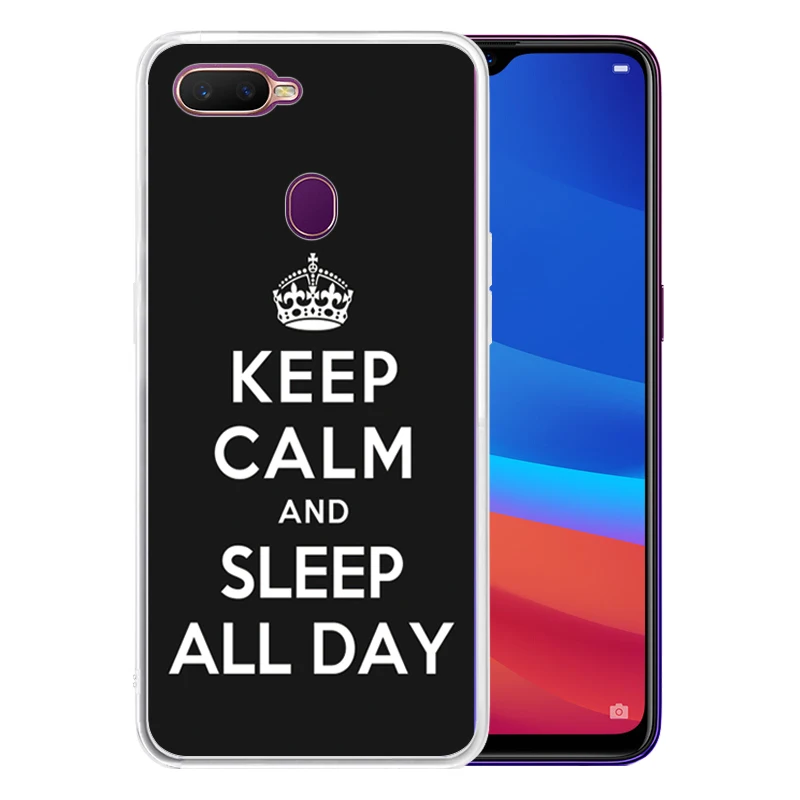 Мягкий силиконовый прозрачный ТПУ чехол для OPPO A11X A5 A9 2020 A3 A1 A83 A77 A59 A7X A57 с надписью