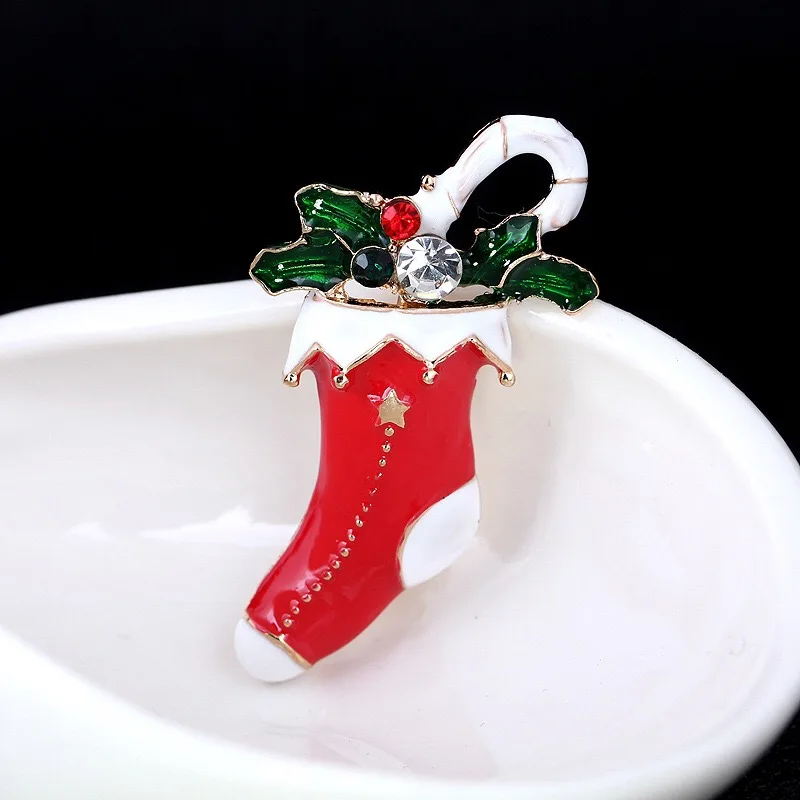 2018 прекрасные рождественские сапоги сплава масла Материал Броши Для женщин