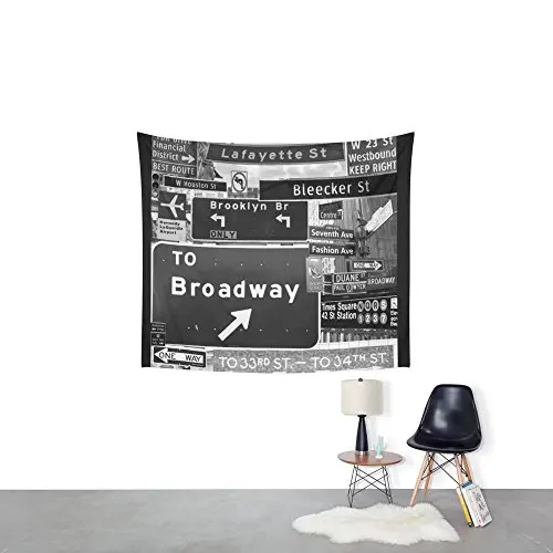 Настенный Гобелен NYC с уличными знаками свадебный подарок покрывало пляжное