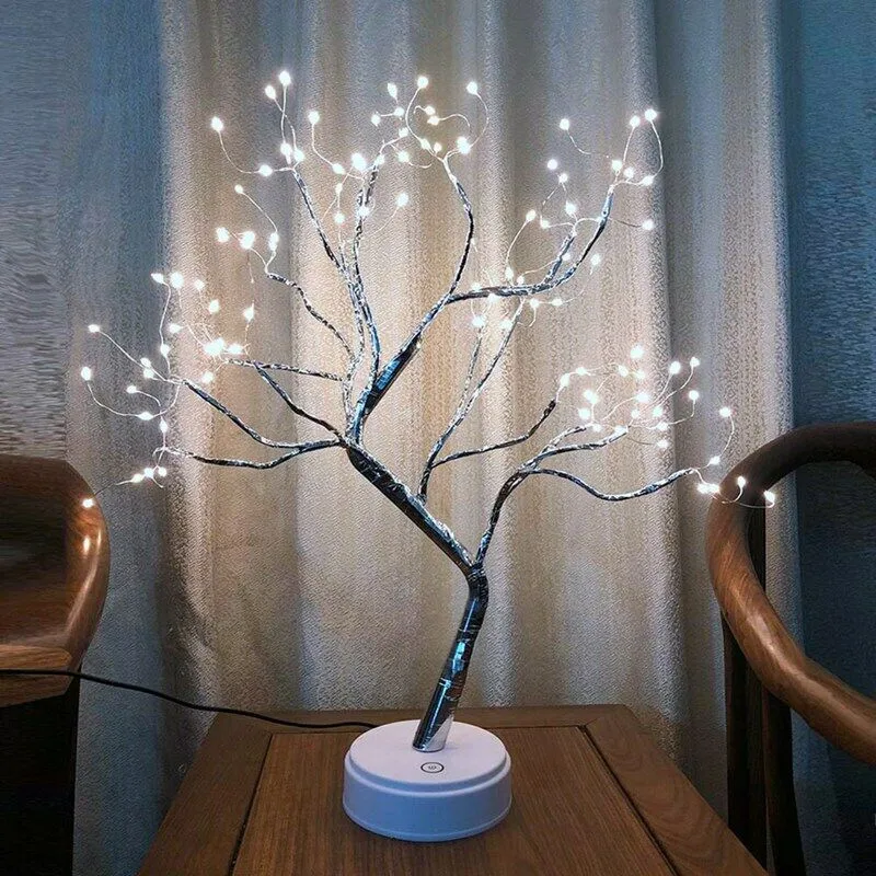 36/108LED светильник из березы многоцветные настольные лампы на аккумуляторах