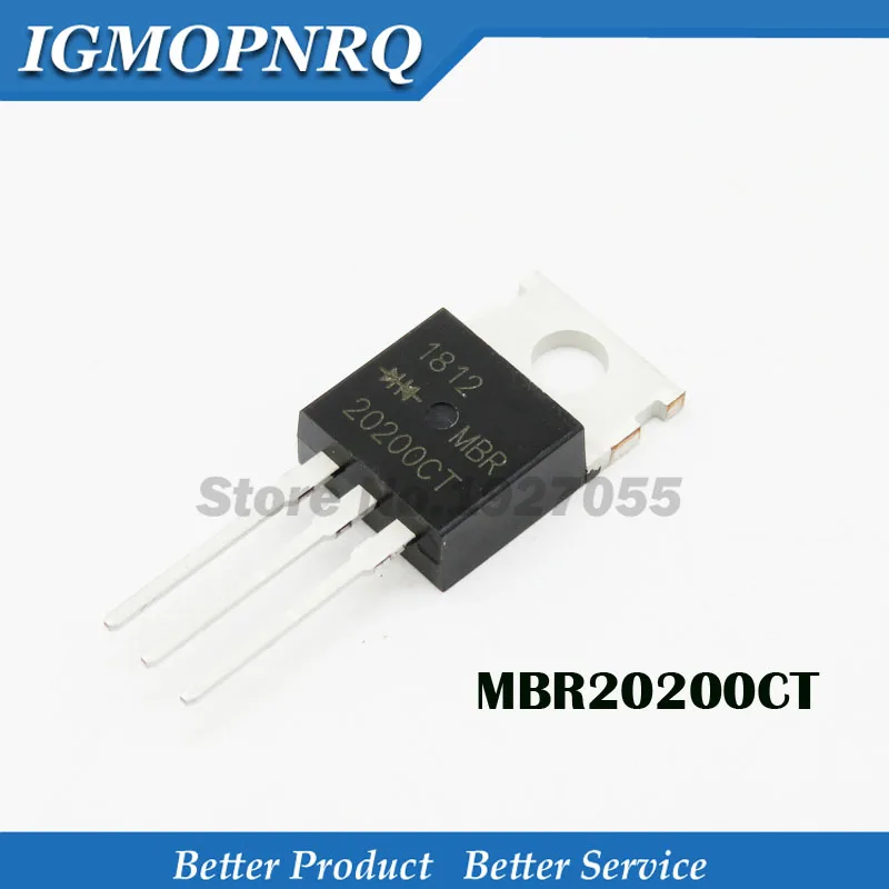 10 шт. MBR20200CT TO220 MBR20200 TO 220 20200CT выпрямители и 20 А 200 Вольт от Новинка|Интегральные