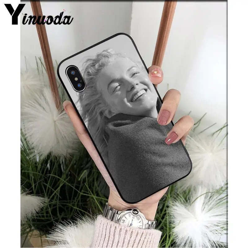 A8 Yinuoda Мэрилин Монро шаблон ТПУ мягкий сотовый Чехол для телефона для Apple iPhone 8 7 6 6S Plus X XS MAX 5 5S SE XR мобильные телефоны - Цвет: A8