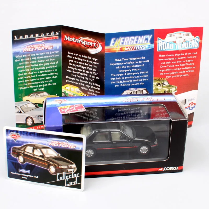 1/43 классический корги Авангард VA09901 Ford Сьерра-сапфир ГСЛ масштаб машинок игрушечные машинки модели миниатюры коллекционеров
