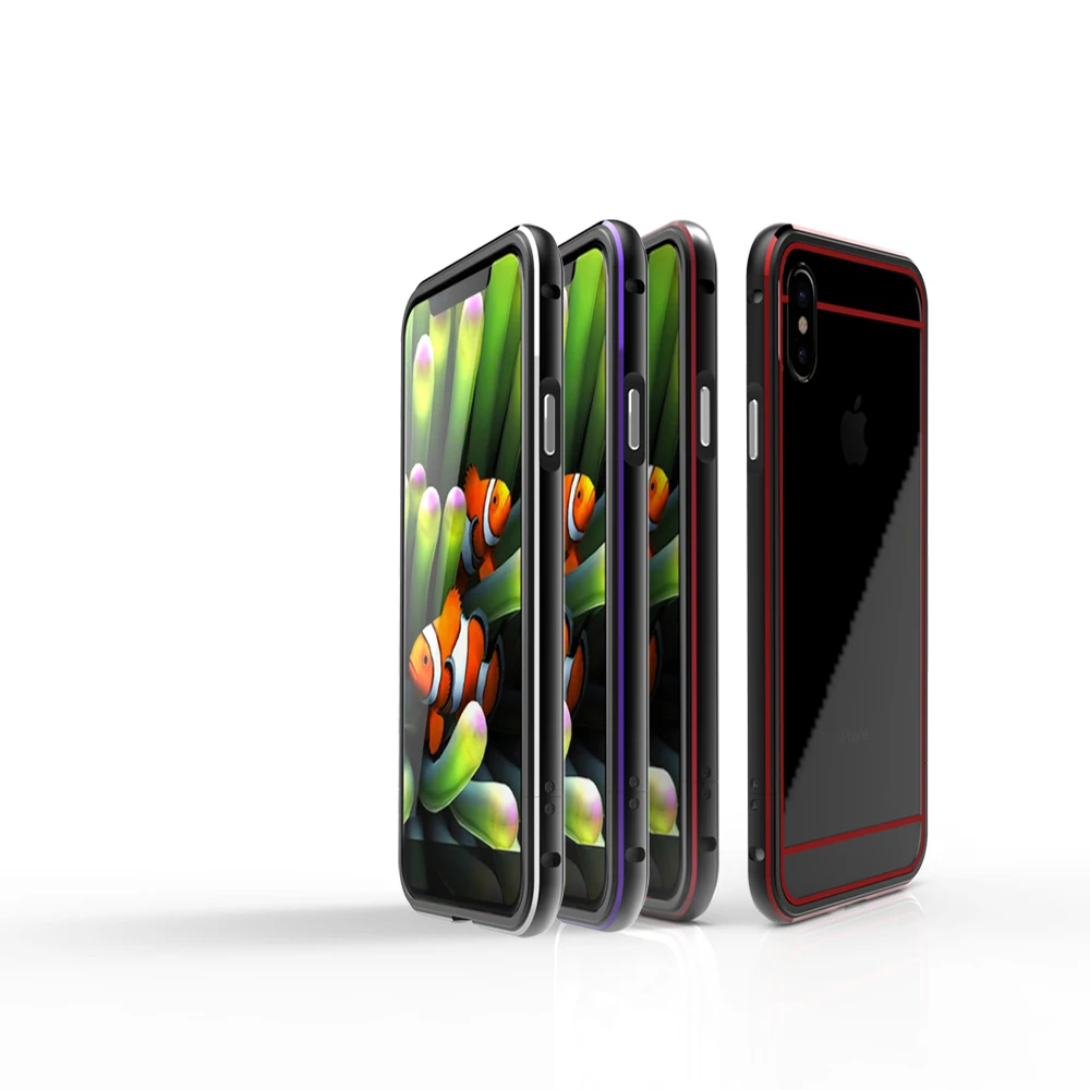 Для iphone x Case Алюминий рамка из металлического сплава тонкий компьютер жесткий чехол для iphone x задняя крышка для iphone x Бампер протектор