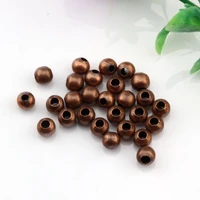 hot 200pcslots antique copper seamless ball spacer bead 6mm diy jewelry kl12
