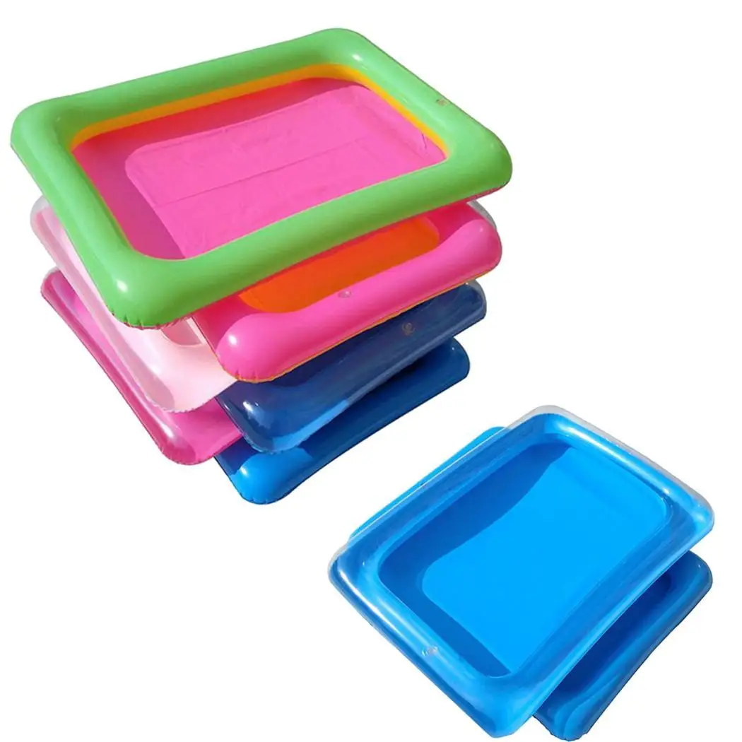 ПВХ надувной мини бассейн песочница поднос для песка прямоугольная игрушка