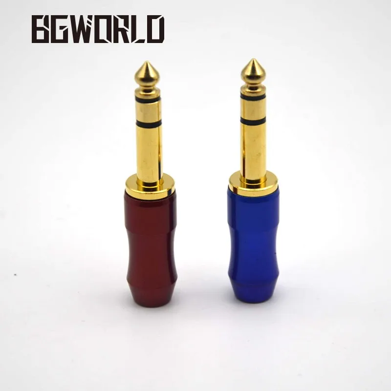Bgworld + 6.35 мм 3 поляков стерео гнезда 6.5 Jack двухканальной Булавки разъем штекер