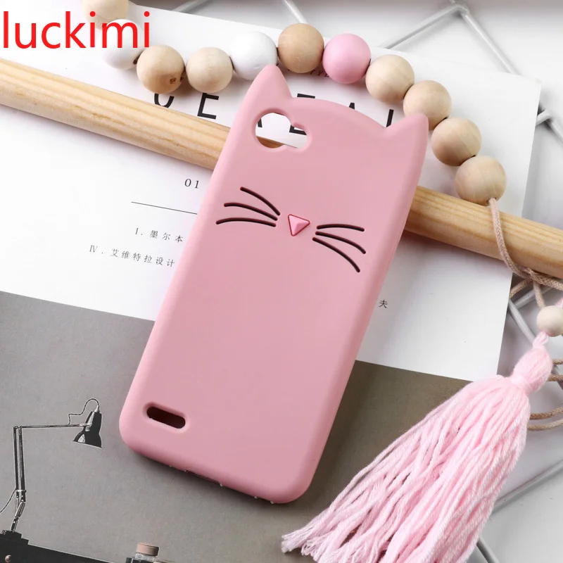 For LG G6 G7 Q6 Q7 Plus K10 K8 K4 2017 European Q Stylo 4 Q8 2018 Stylus Beard Cat Cartoon Silicon Case |