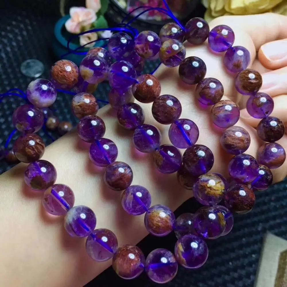 Браслеты из натурального цветного ауралита для мужчин и женщин ювелирные