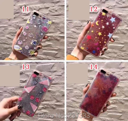 Чехол C-ku из мягкого ТПУ с жидким зыбучим песком и блестками для Iphone 7 PLUS 7plus 6 S