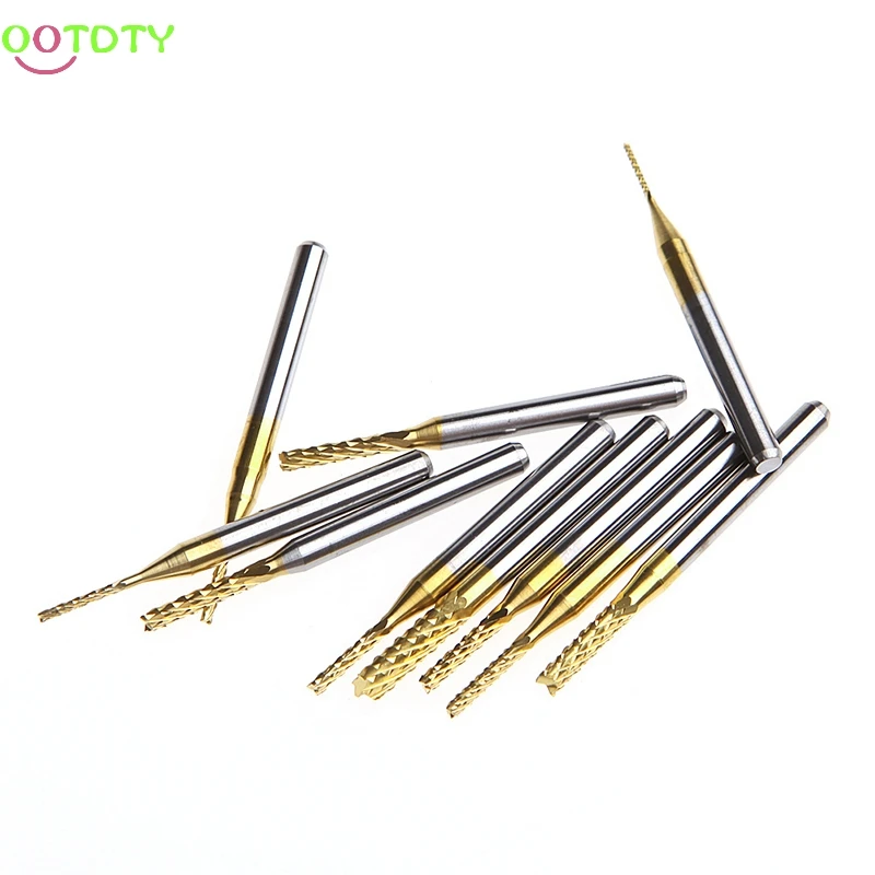 Набор фрез для гравировки 10 шт. 1/8 'Ɔ 8 3 175 мм|cnc end mill|end millengraving cutter |