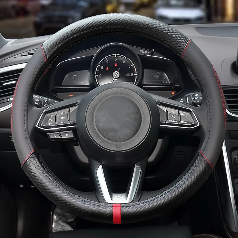 Высококачественный кожаный чехол рулевого колеса автомобиля летние