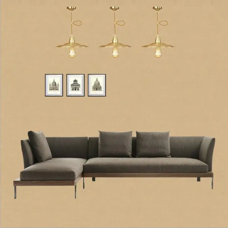 Aristocratic bronze chandelier simple bedroom living room pure copper decorative lamps european-style luxury palace vintage art | Лампы и