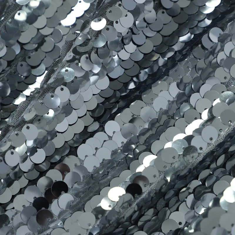 

OXANT Women's Shirt Heavy Industry Sequin High Neck Long Sleeve Jacket Back Zipper Women Tops Blouse Women