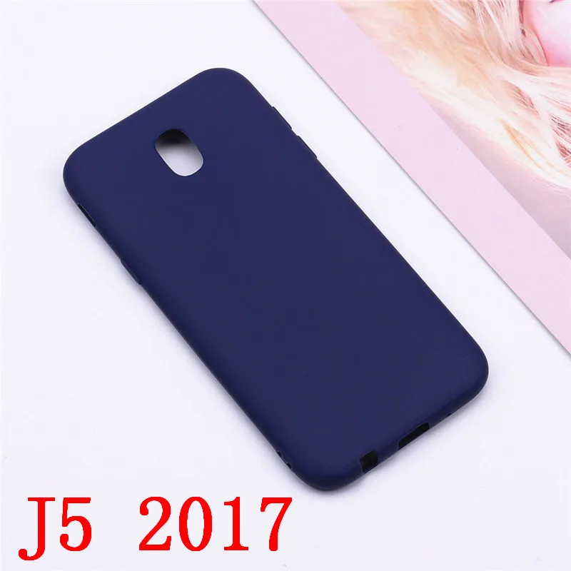 Силиконовый чехол-накладка из мягкого ТПУ чехол для samsung Galaxy J5 чехол J5 J510 J510F J5 J500F Galaxy J5 J530F чехол силиконовый чехол Funda - Цвет: Dark Blue J5 2017