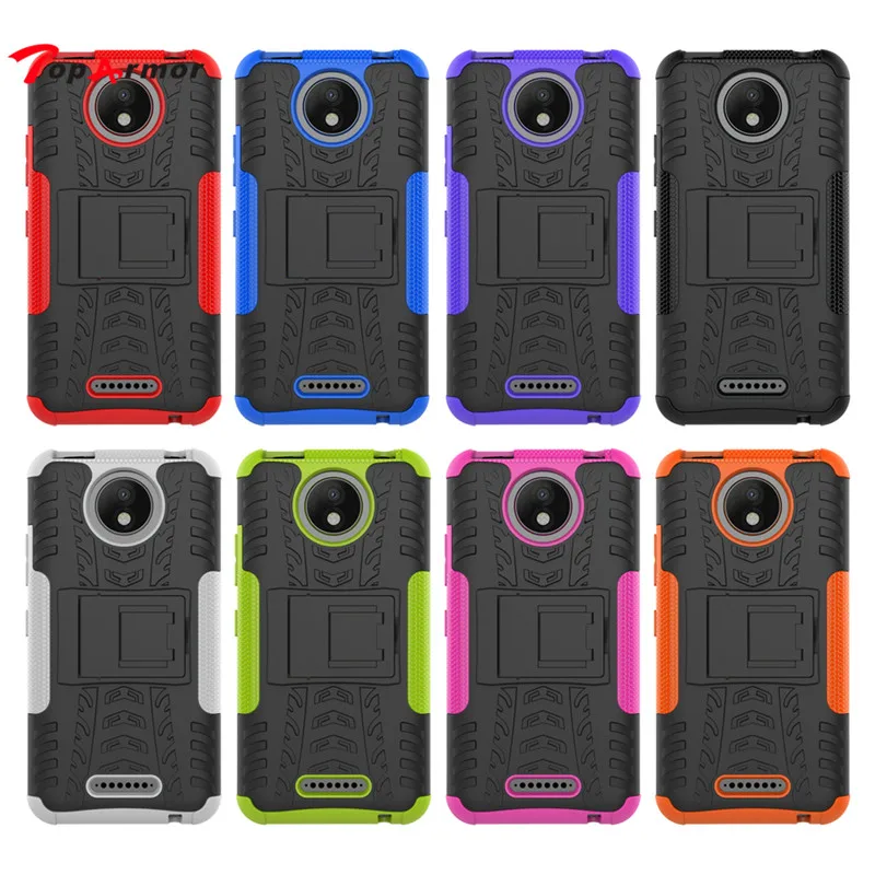 Чехол toparmor для Motorola Moto C Plus 5 0 &quotчехол телефона сверхмощный ПК + ТПУ ударопрочный