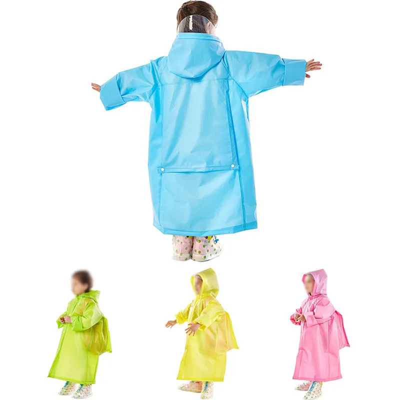 Детский Школьный рюкзак непромокаемый плащ EVA для мальчиков и девочек уличный