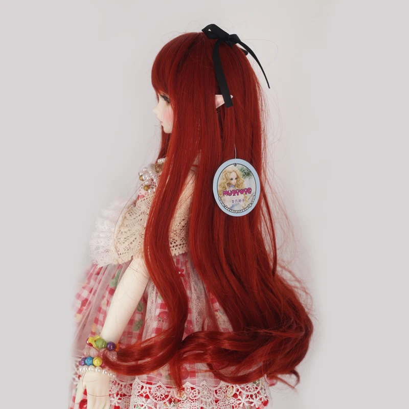 BJD Doll Hair Wigs High Quality Synthetic Fiber Long Curly Red for 1/3 bjd Dolls | Игрушки и хобби