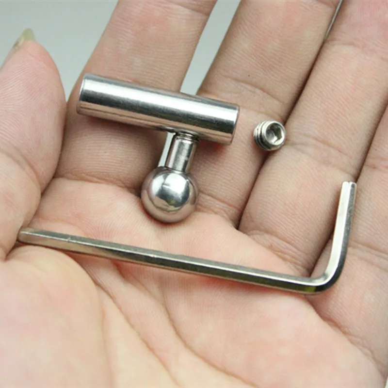 Male Urethral Catheter Fetish Penis Plug Stainless Steel PA Puncture Chastity Device Penis Restraint Sex Toys for Men B2-3-32