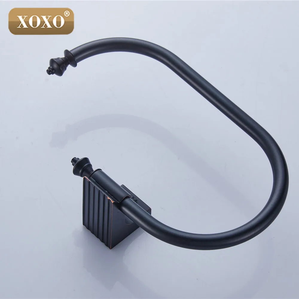 Кольцо для полотенец из твердой латуни меди античная бронза аксессуары ванной