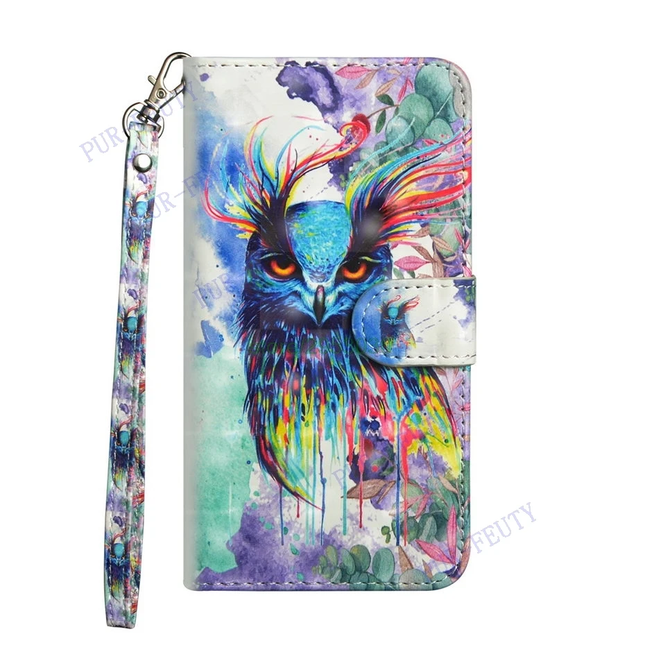 3D Visual Painted Flip Wallet Handbag Phone Cover For Alcatel U 5 3G A3 Pixi 4 Leather Cell Shells U5 4G Cases | Мобильные телефоны