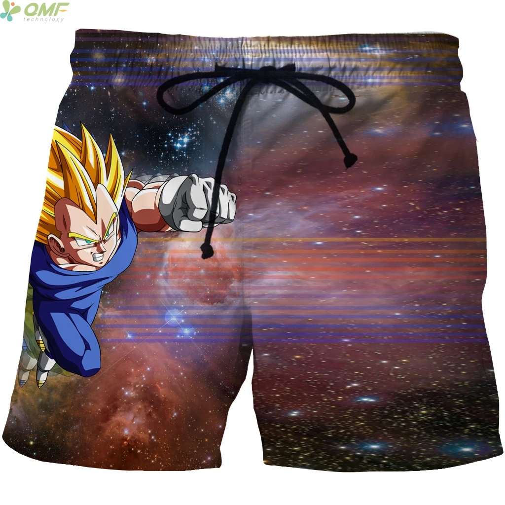 Веджета супер сайян повседневные шорты с принтом мужские пляжные быстросохнущие