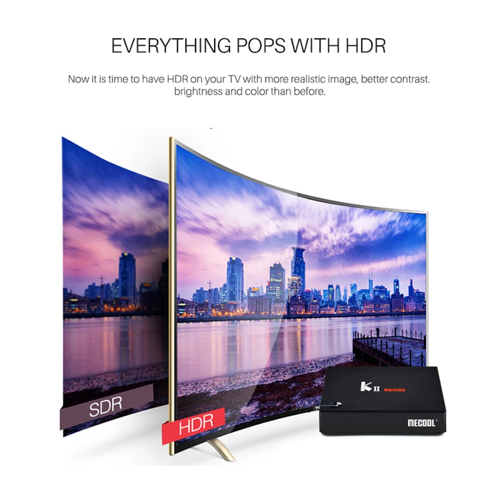 2 Гб 16 ROM Android 7 1 TV Box KII Pro декодер DVB-S2 DVB-T2 S905d Четырехъядерный 4K HD медиаплеер DVB T2 S2