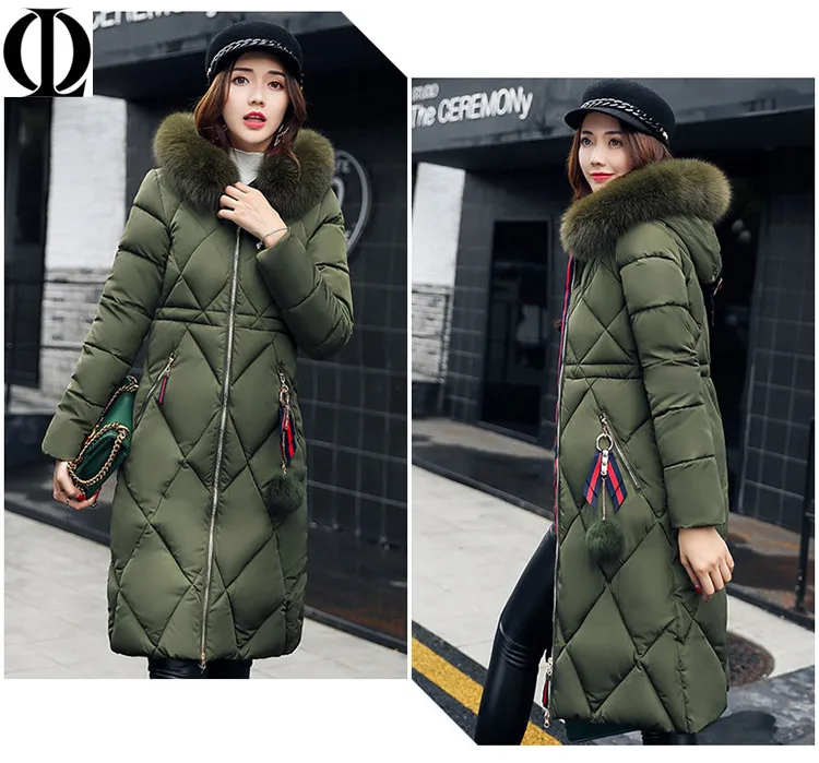 OL пальто с капюшоном теплое chaqueta inviernocon capucha mujeres женские зимние парки длинный