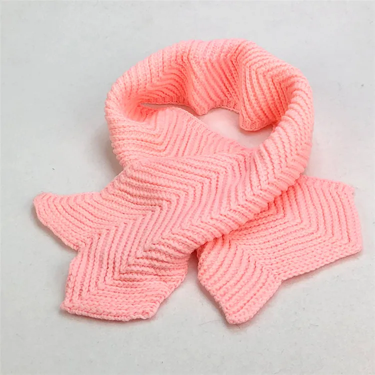 pink scarf Детская шапка с большим помпоном для малышей; зимняя теплая шапка с помпоном из лисьего меха; вязаная Лоскутная шапка с кисточками и ушками; Шапка-бини с помпоном - Цвет: pink scarf