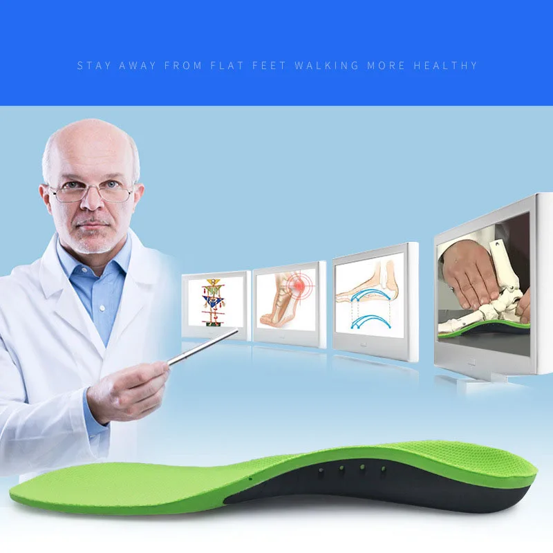 New Memory Foam Orthotics Arch Pain Relief Support Shoes Insoles Insert Pads Sports