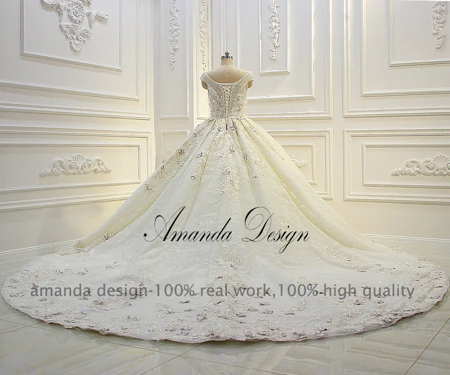 Роскошное Свадебное Платье Аманда Noivas с длинным шлейфом в арабском стиле