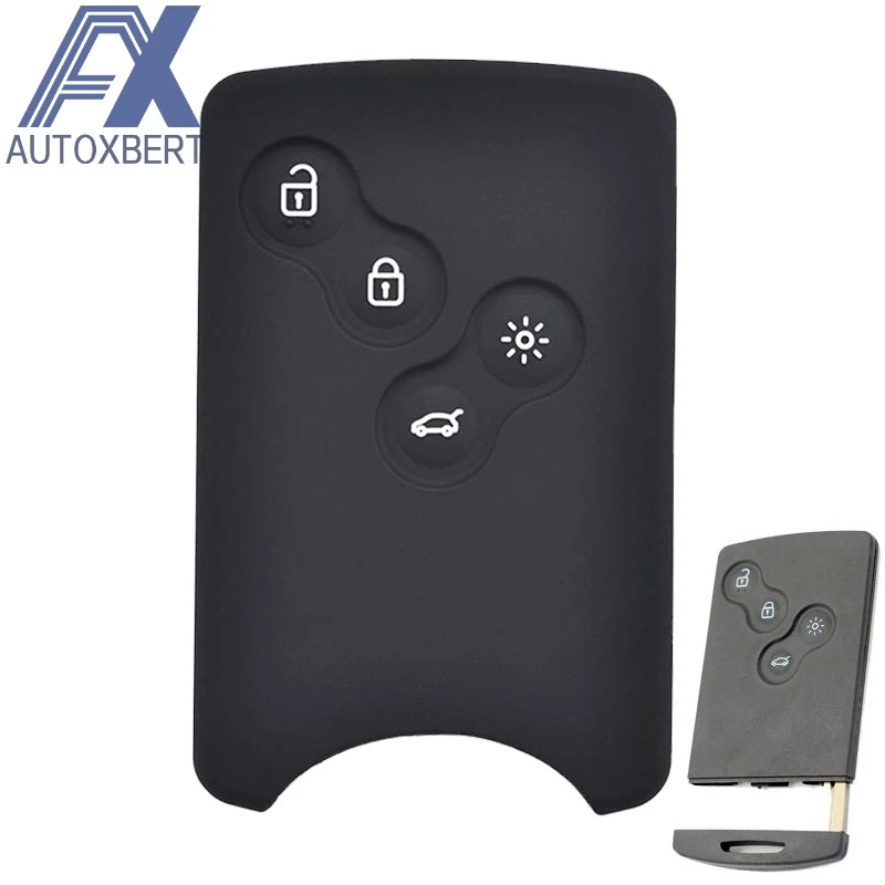 Силиконовый чехол для ключей AX 4BTN Renault Scenic Clio Лагуна ключ Megane Captur Koleos Duster Sandero